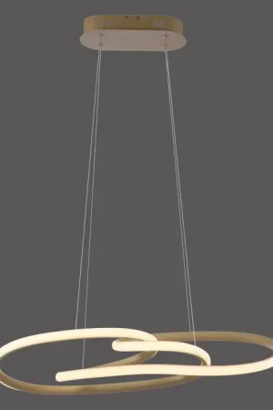 Hete Deal Paul Neuhaus Verlichting TWIST Hanglamp LED Zandkleurig, 1-licht
