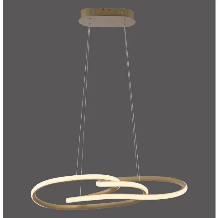 Hete Deal Paul Neuhaus Verlichting TWIST Hanglamp LED Zandkleurig, 1-licht