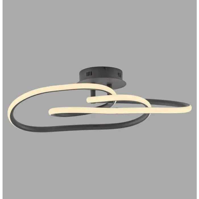Koop Online Paul Neuhaus Verlichting TWIST Plafondlamp LED Zwart, 1-licht
