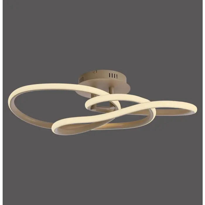Op = Op Paul Neuhaus Verlichting TWIST Plafondlamp LED Zandkleurig, 1-licht