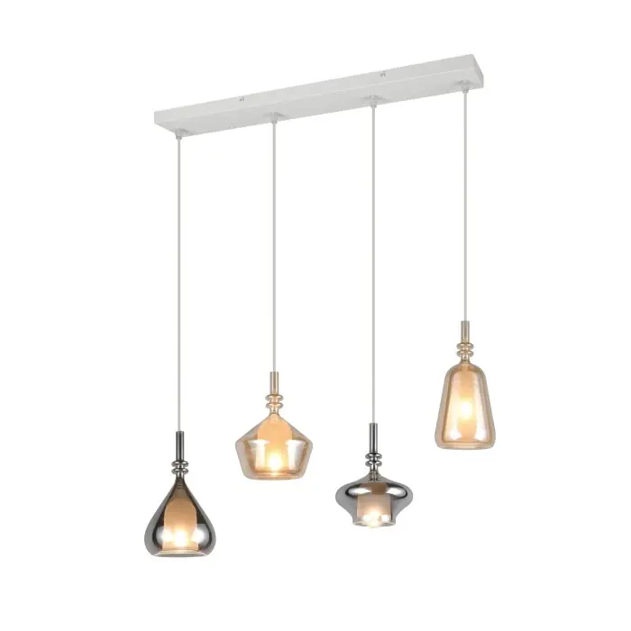 Trio verlichting Aldea Hanglamp Wit, 4-lichts Flitsaanbieding