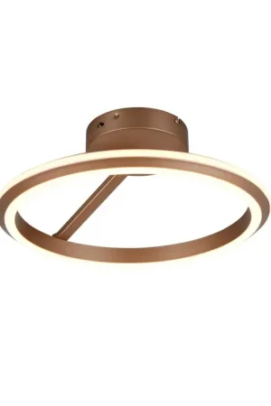 Actieprijs Trio verlichting Amador Plafondlamp LED Bruin, 1-licht