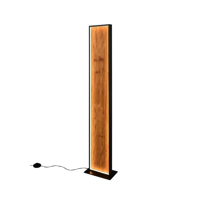 Trio verlichting Kalea Staande lamp LED Hout licht, 1-licht Direct Beschikbaar