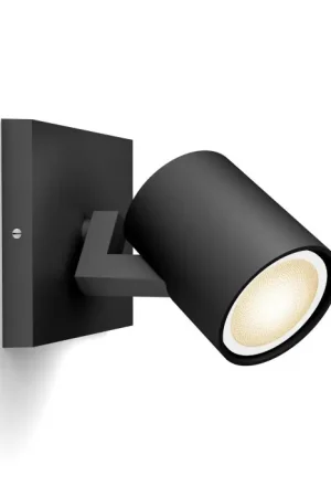 Aanbieding Philips verlichting Runner Plafondlamp, Wandlamp Zwart, 1-licht