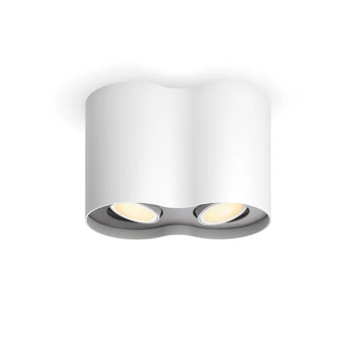 Gratis Retour Philips verlichting Pillar Plafondlamp Wit, 1-licht