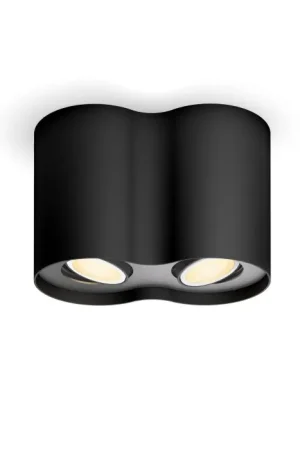 Weekendaanbieding Philips verlichting Pillar Plafondlamp Zwart, 1-licht