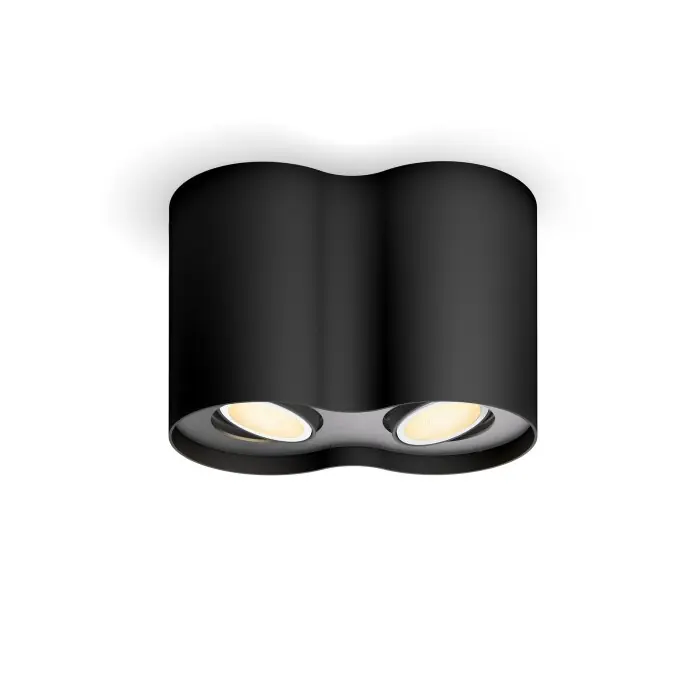 Weekendaanbieding Philips verlichting Pillar Plafondlamp Zwart, 1-licht