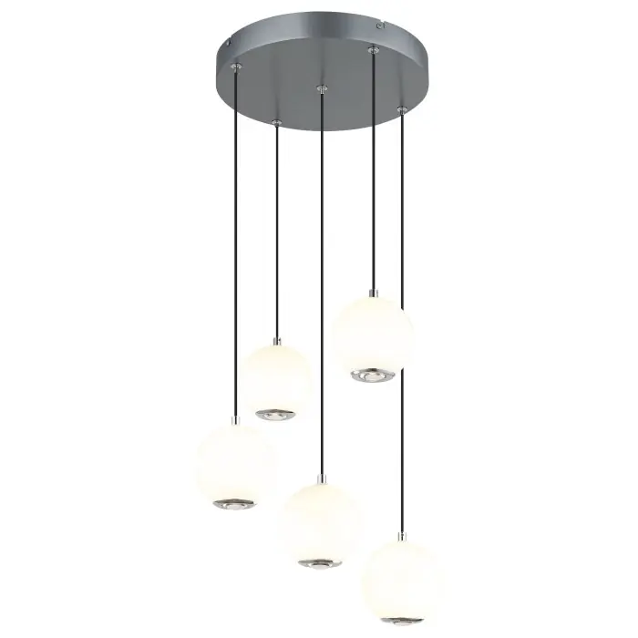 Gereduceerde Prijs Globo Simmons Hanglamp LED Grijs, 1-licht