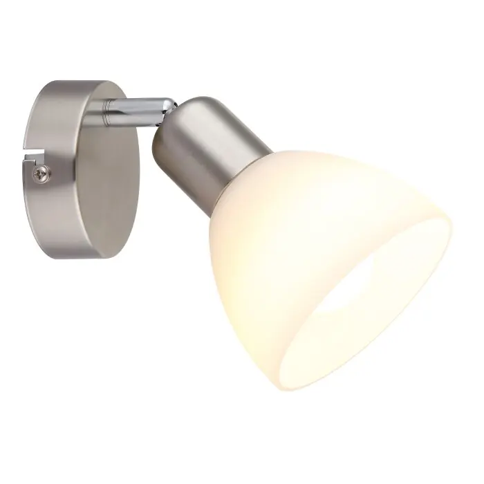 Snelle Levering Globo Malte Wandlamp, Muurspot Nikkel mat, 1-licht