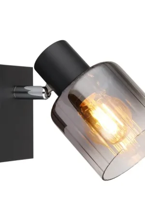 Globo Jack Wandlamp, Muurspot Zwart, 1-licht Veilige Betaling