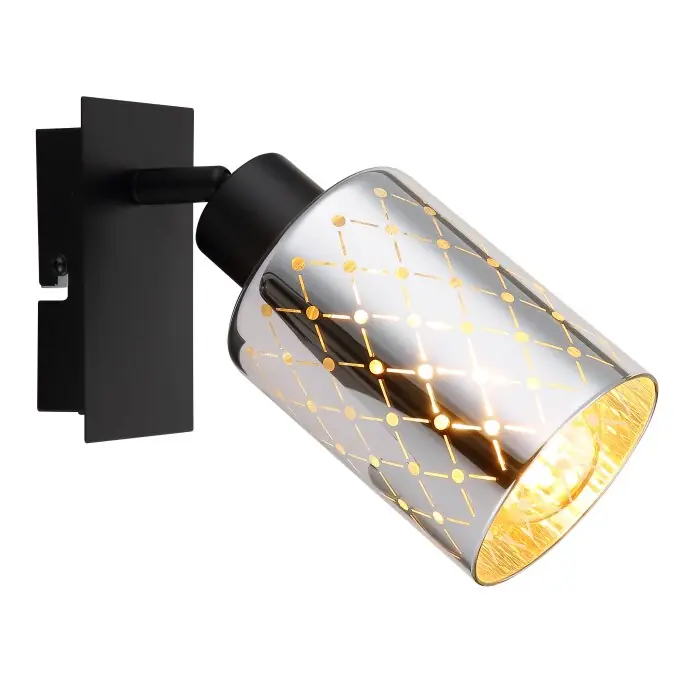 Globo Alonso Wandlamp, Muurspot Zwart, 1-licht Aanbieding
