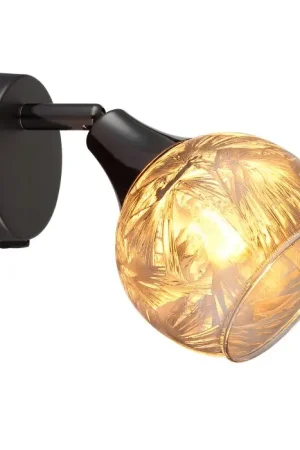 Alleen Vandaag Globo Frosta Wandlamp, Muurspot Chroom, Zwart, 1-licht