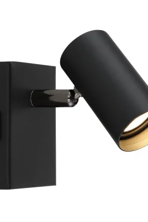Snelle Levering Globo Este Wandlamp, Muurspot LED Chroom, Zwart, 1-licht