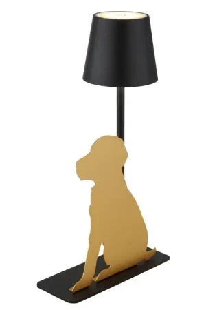Weekendaanbieding Globo Furri Tafellamp LED Goud, Zwart, 1-licht