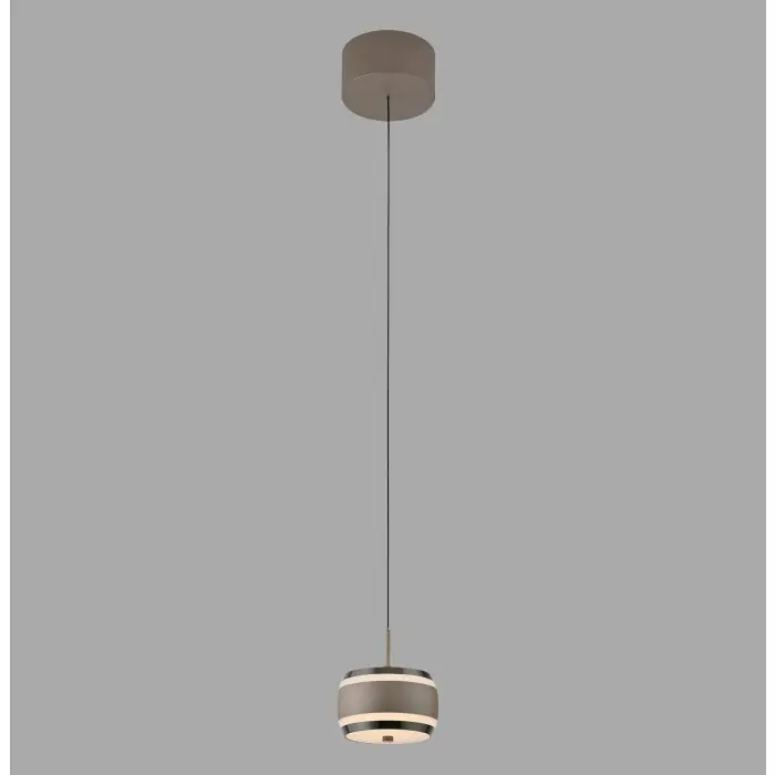 Merkproduct Paul Neuhaus Verlichting Rings Hanglamp LED Brons, Chroom, 1-licht, Afstandsbediening
