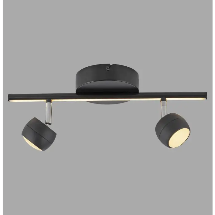 Weekendaanbieding Lichten Direct JARIK Plafondlamp LED Zwart, 3-lichts