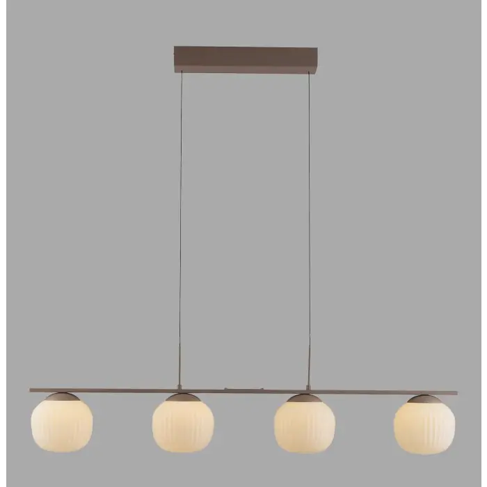 Hoge Kwaliteit Lichten Direct NAMI Hanglamp LED Zandkleurig, 4-lichts