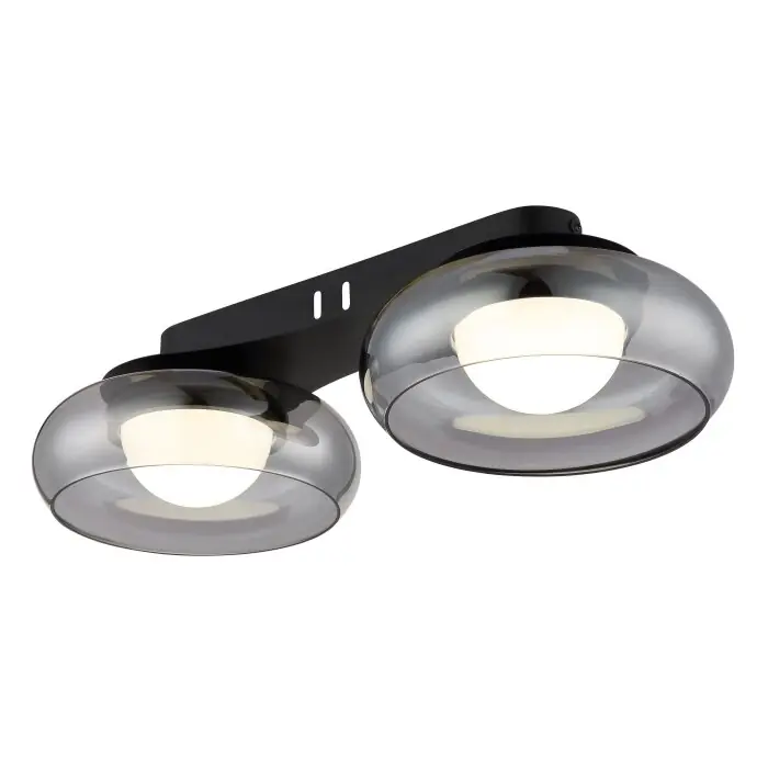 Globo Carlene Plafondlamp LED Zwart, 1-licht Gecertificeerd