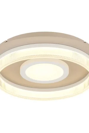 Gereduceerde Prijs Globo Zara Plafondlamp LED Zandkleurig, Wit, 1-licht