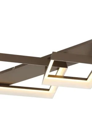 Actieprijs Globo Syrakus Plafondlamp LED Bruin, 1-licht