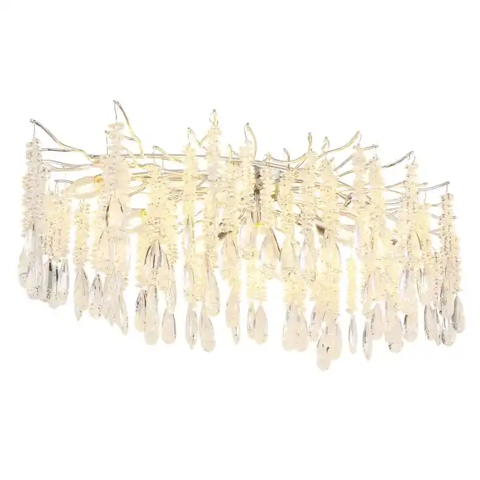 Bestel Nu Globo Kinga Plafondlamp Zilver, 10-lichts