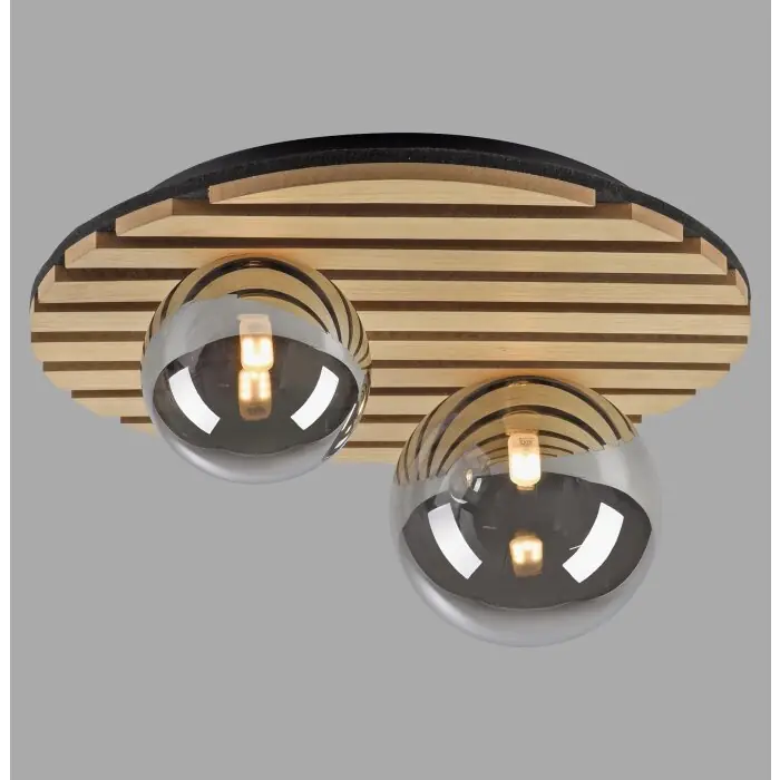Bestel Nu Lichten Direct STIKA Plafondlamp LED Hout licht, 2-lichts