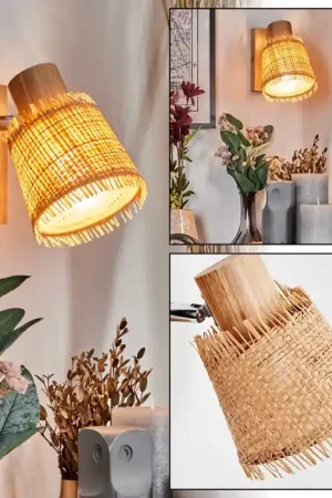Lindberg Wandlamp, Muurspot Chroom, Hout licht, 1-licht Koop Online