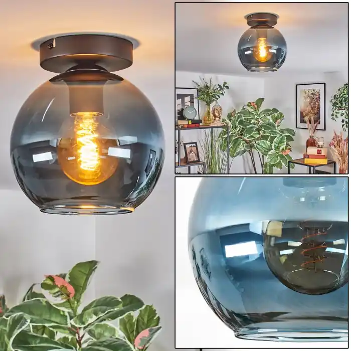 Shop Nu Koyoto Plafondlamp, Kogellampje 20 cm Blauw, 1-licht