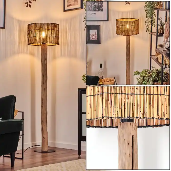 Cando Staande lamp Natuurlijke kleuren, Zwart, 1-licht Laatste Versie