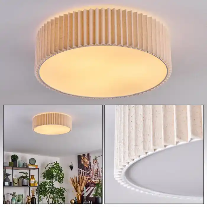 Betaalbaar Deran Plafondlamp Wit, 3-lichts