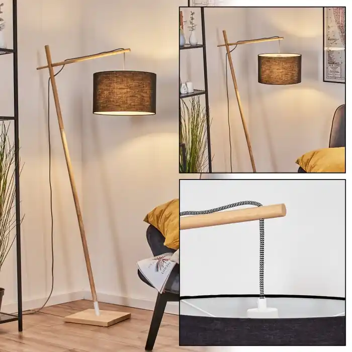 Laatste Kans Bassagoda Staande lamp Natuurlijke kleuren, Wit, 1-licht
