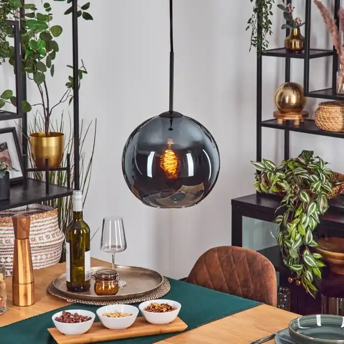 Koyoto Hanglamp, Kogellampje, Hanglamp Blauw, 1-licht Laatste Kans