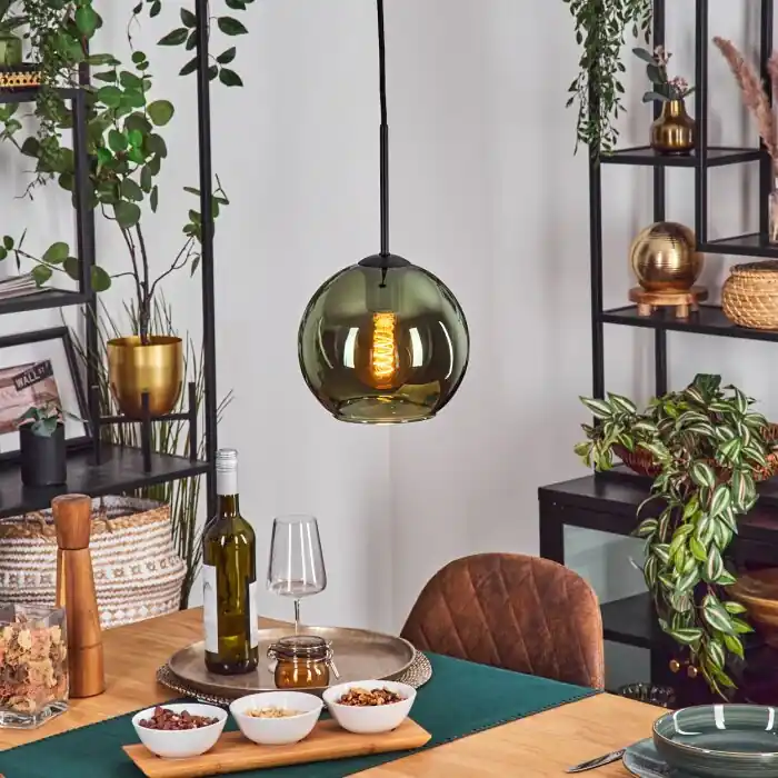 Actieprijs Koyoto Hanglamp, Kogellampje, Hanglamp Groen, 1-licht