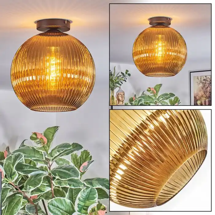 Koyoto Plafondlamp, Kogellampje 12 cm Goud, 1-licht Meest Verkocht