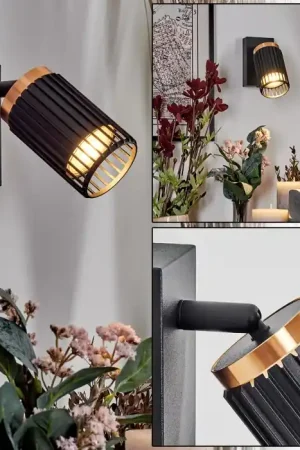 Bestel Nu Fenik Wandlamp, Muurspot Zwart, 1-licht