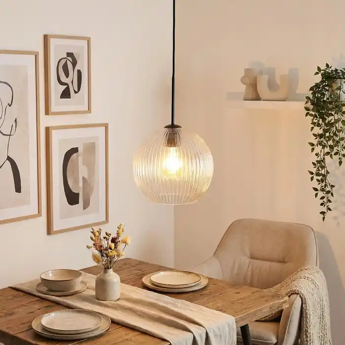 Laatste Kans Koyoto Hanglamp, Kogellampje, Hanglamp 25 cm Duidelijk, 1-licht