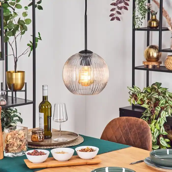 Koyoto Hanglamp, Kogellampje, Hanglamp 20 cm Duidelijk, 1-licht Beperkte Voorraad