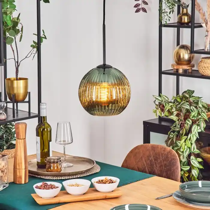 Koyoto Hanglamp, Kogellampje, Hanglamp Groen, 1-licht Finale Uitverkoop