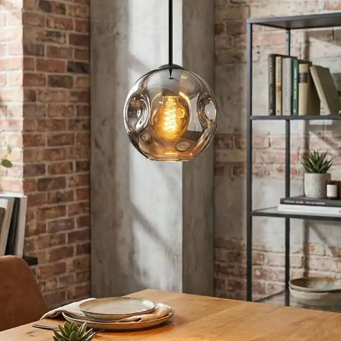 Shop Nu Ripoll Hanglamp, Kogellampje, Hanglamp Rookkleurig, 1-licht