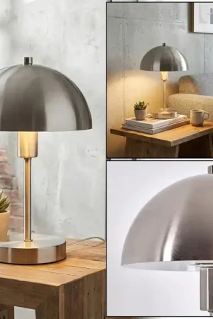 Veltri Tafellamp Nikkel mat, 1-licht Flitsaanbieding