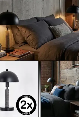 Beste Prijs Golam Tafellamp Zwart, 1-licht