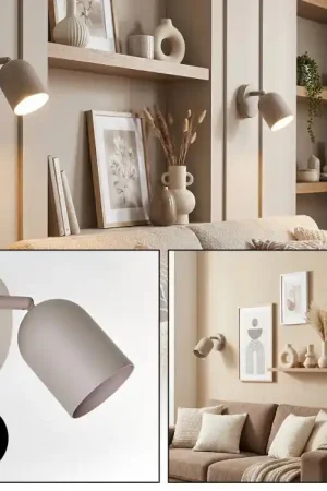 Horen Wandlamp, Muurspot Zandkleurig, 1-licht Finale Uitverkoop