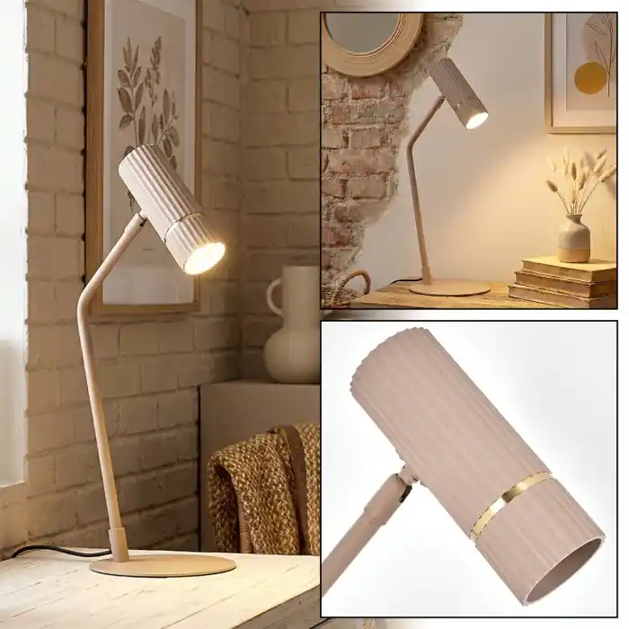Wolar Tafellamp LED Zandkleurig, 1-licht Exclusieve Aanbieding