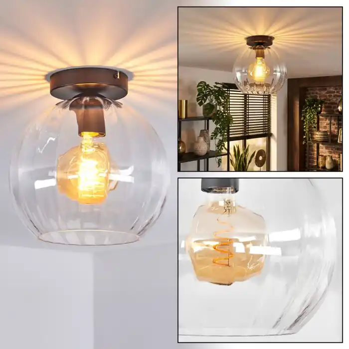 Koop Online Koyoto Plafondlamp, Kogellampje 20 cm Duidelijk, 1-licht