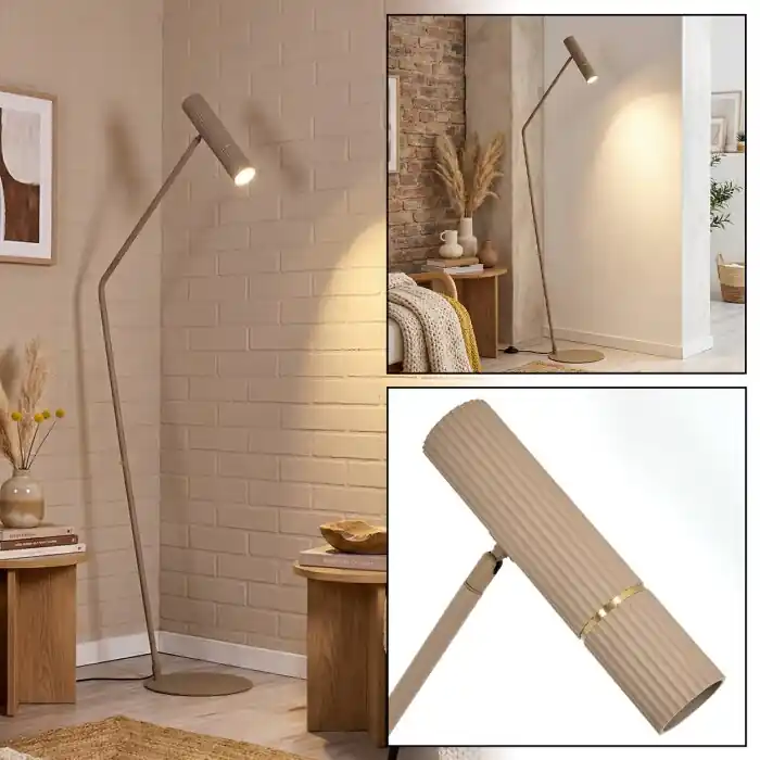 Wolar Staande lamp LED Zandkleurig, 1-licht Beperkt Aanbod