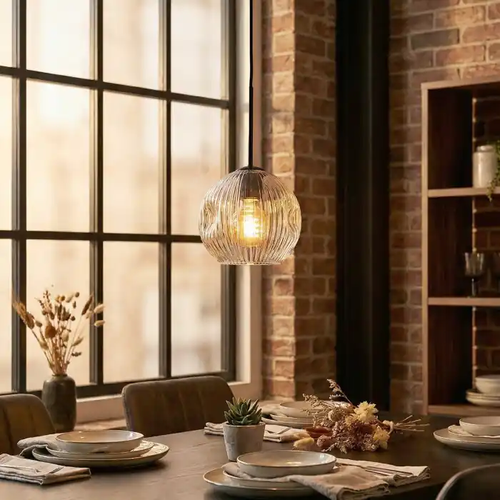 Ripoll Hanglamp, Kogellampje, Hanglamp Duidelijk, 1-licht Koopje