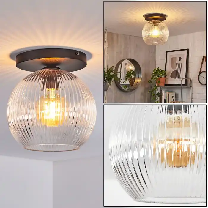 Weekendaanbieding Koyoto Plafondlamp, Kogellampje 25 cm Duidelijk, 1-licht