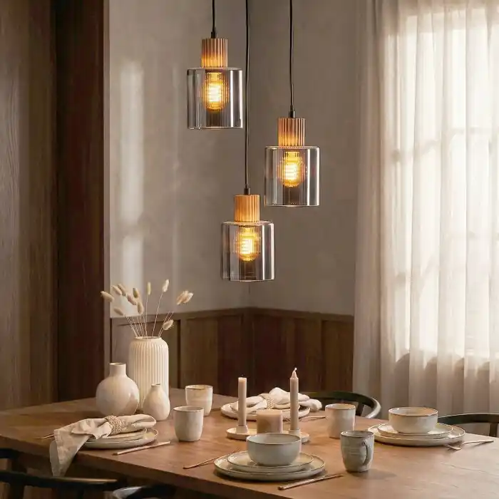 Beperkte Voorraad Mador Hanglamp, Hanglamp, Cluster hanglamp Natuurlijke kleuren, Zwart, 3-lichts