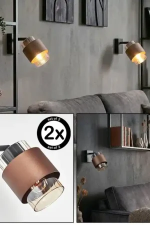 Veilige Betaling Traak Wandlamp, Muurspot Zwart, 1-licht