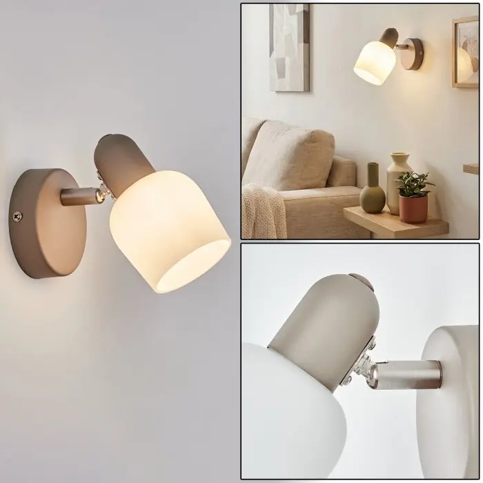 Bestel Nu Sivol Wandlamp, Muurspot Zandkleurig, 1-licht